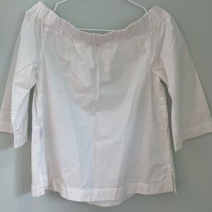 Madewell white cotton shirt mid length sleeve in size S